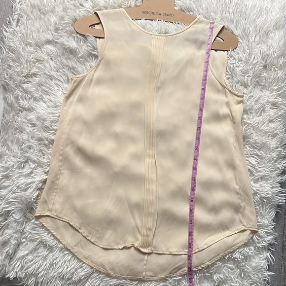 Theory silk blouse in cream, size S - Picture 5 of 6